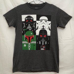 Star Wars 4 Dark Side Helmet Tee Women S Gray Fifth Sun